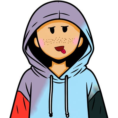 faceless girl in hoodie