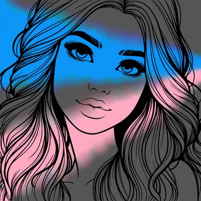 beautiful realistic girl