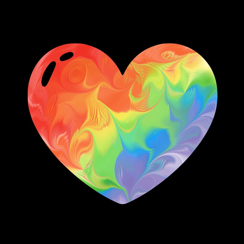 a blank heart