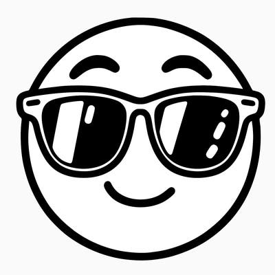emoji with sunglasses