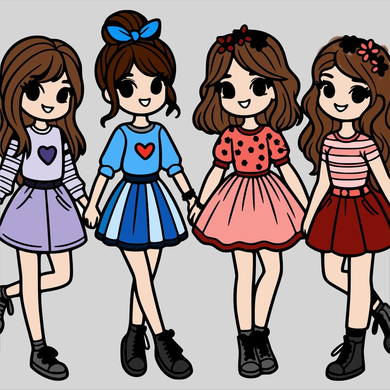 4 best friends that are girls