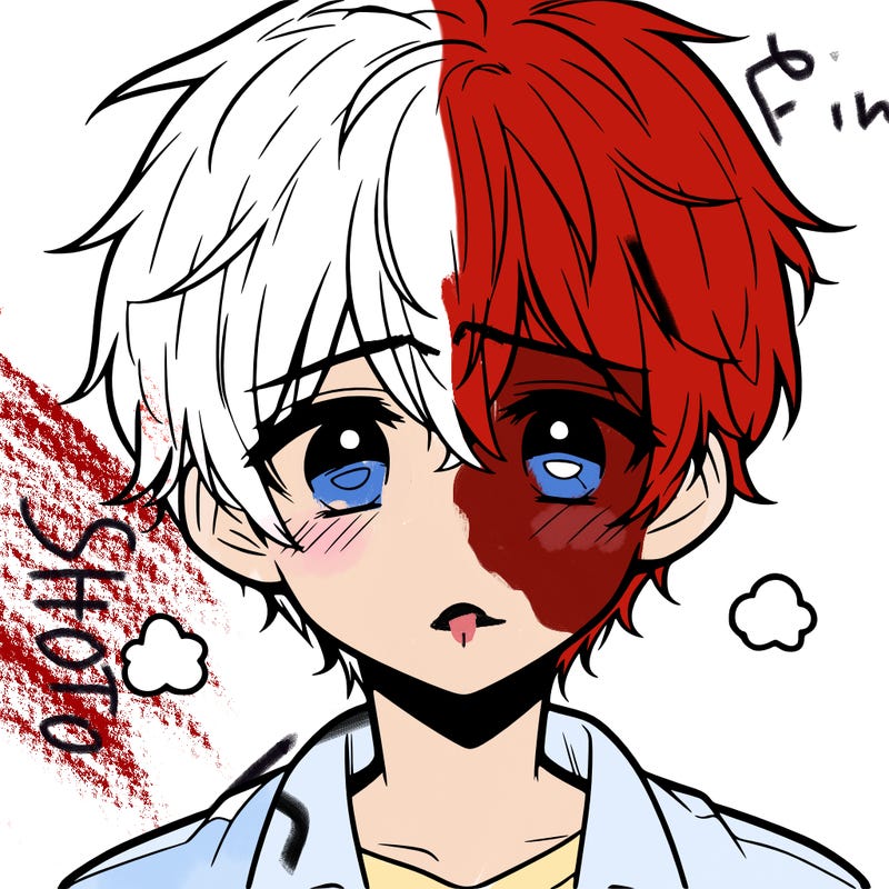 anime soft boy sad expression