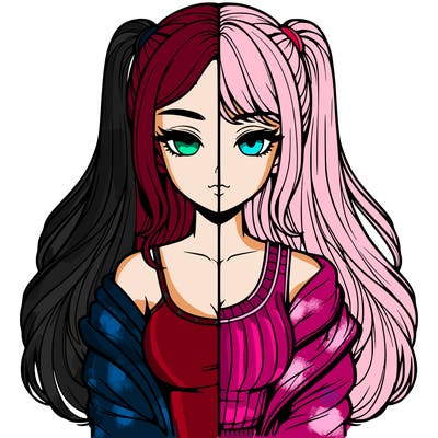 realistic girl split