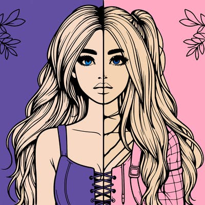 realistic girl split