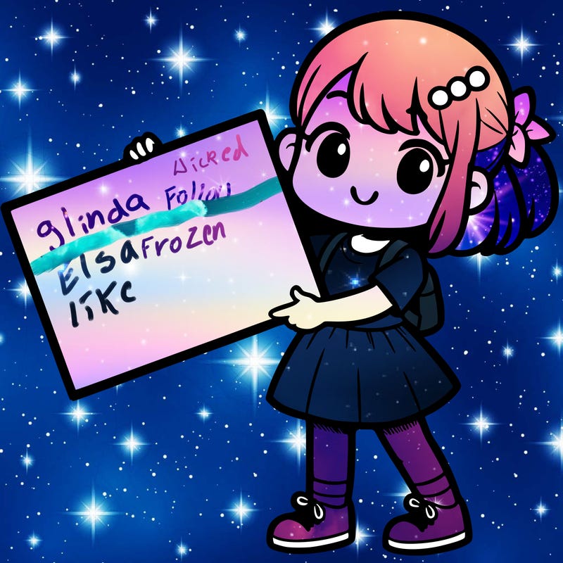 girl holding a big sign