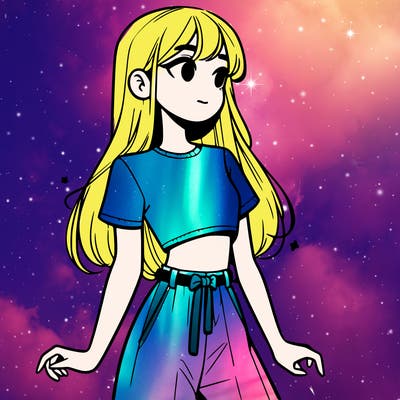 girl in a cute crop top