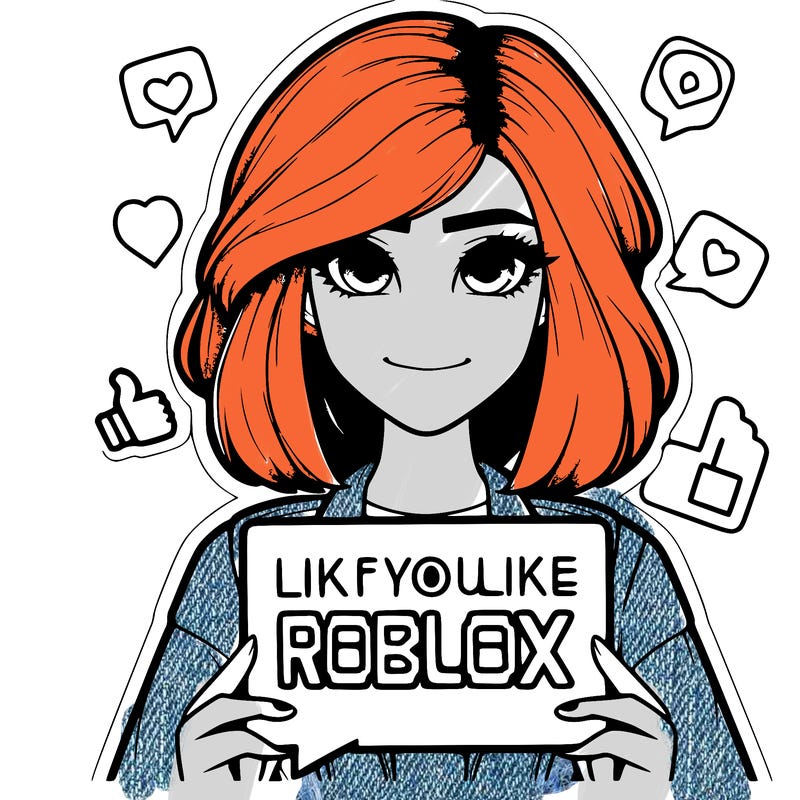 realistic girl saying like if you like roblox