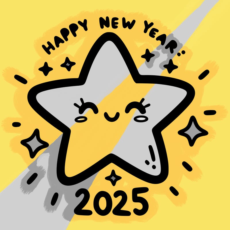 happy new year 2025 star wish