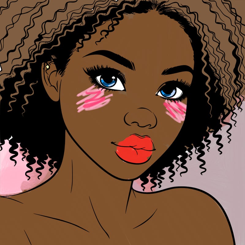 realistic black girl