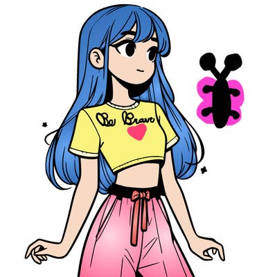 girl in a cute crop top