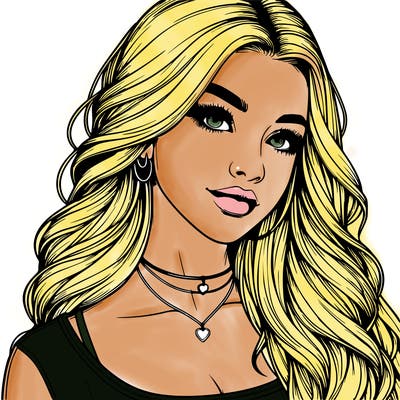 detailed realistic girl