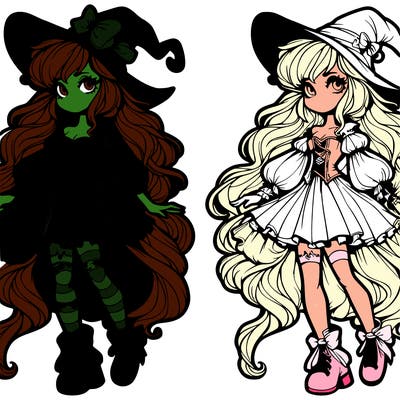alphabet and glenda from wicked