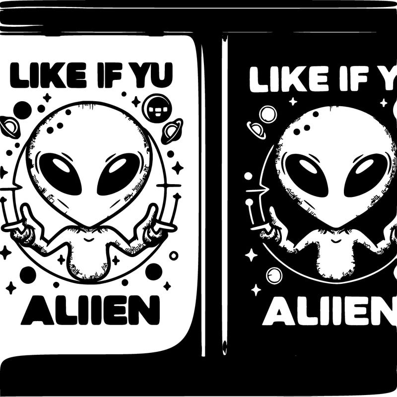 art canvas saying like if you’re alien