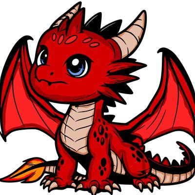 fierce baby night dragon