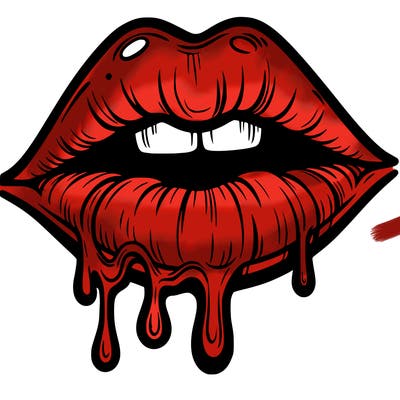 lips that look realistic and drip