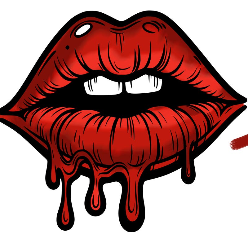 lips that look realistic and drip