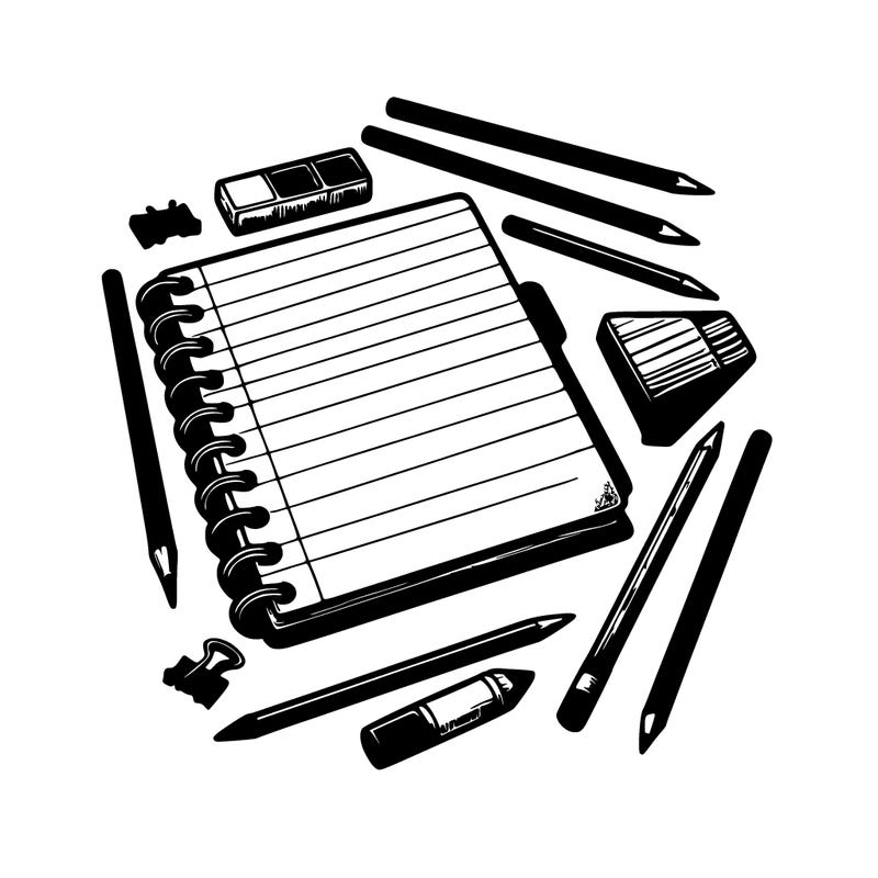 realistic blank note book