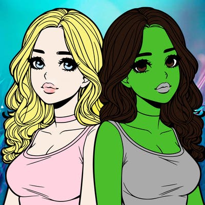 realistic twin sisters