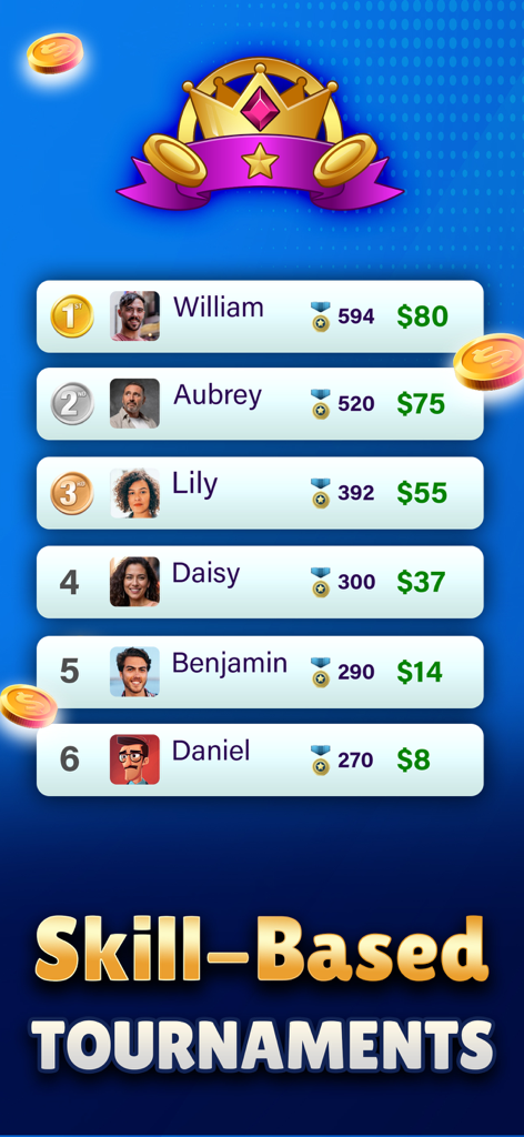 Bingo Win Real Money Play - Classement des meilleurs joueurs dans les tournois de bingo basés sur les compétences avec des prix en espèces