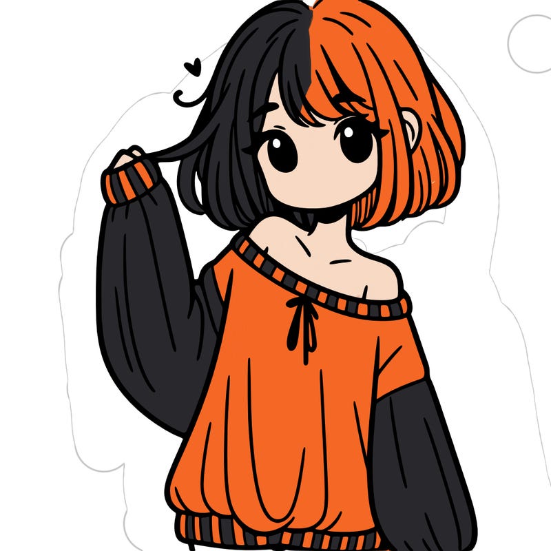 girl in baggy sweater hanging off her shoulder