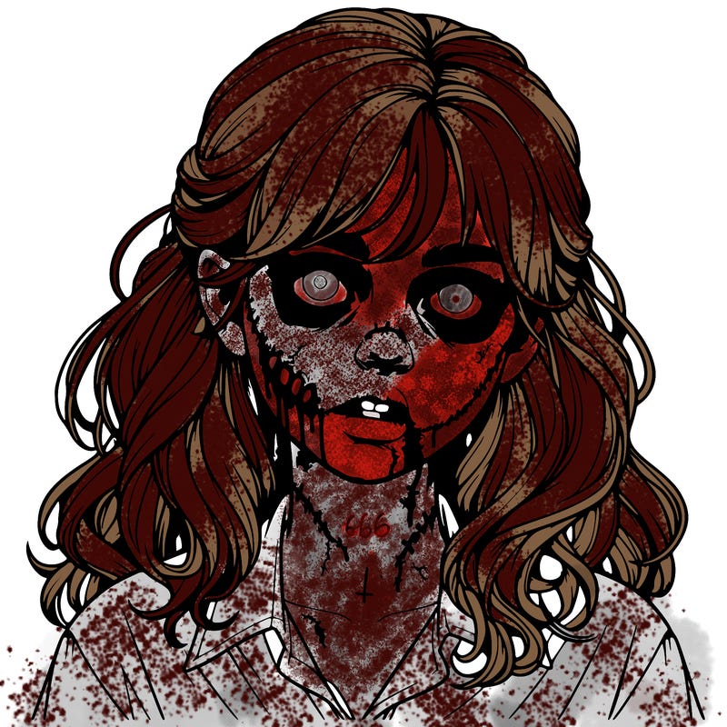 zombie  realistic girl