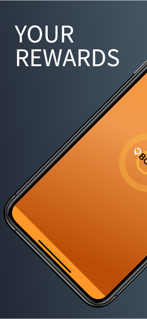 BOUNZ Rewards Loyalty App - A smartphone showing the BOUNZ Rewards app welcome screen with the text Your Rewards