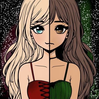 a realistic girl split