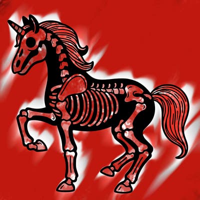 skeleton horse