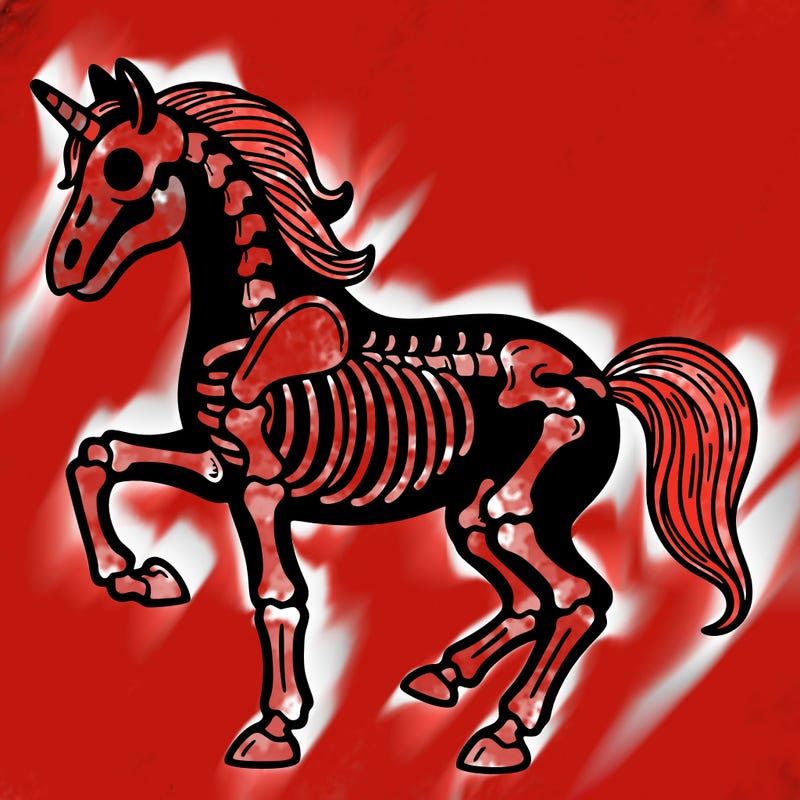 skeleton horse