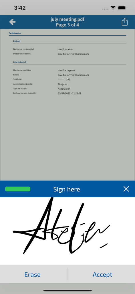 e-signature app SIGNply - SIGNplyアプリのPDF文書への手書きデジタル署名