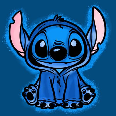 stitch in a dog costume