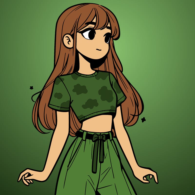 girl in a cute crop top