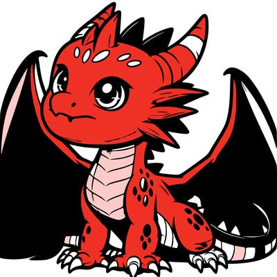 fierce baby night dragon