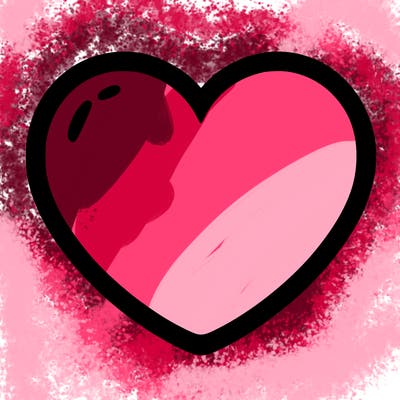 a blank heart