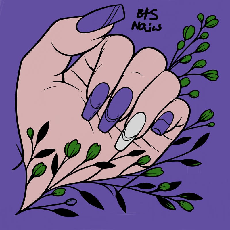 nails with french tip