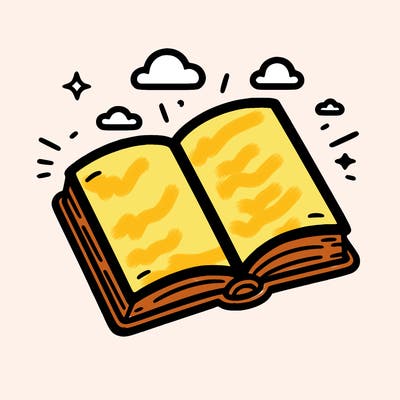 simple open book