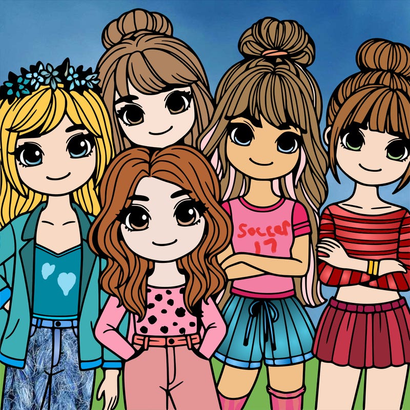 5 girls best friends