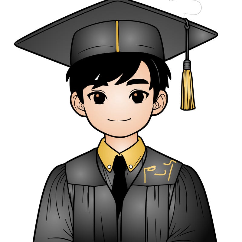 asian person graduating from school realistic