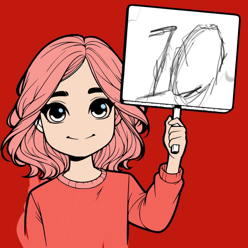 realistic girl holding up a sign