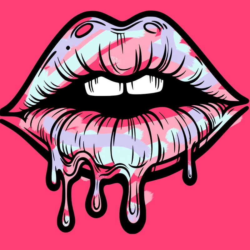 lips that look realistic and drip