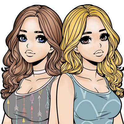 realistic twin sisters