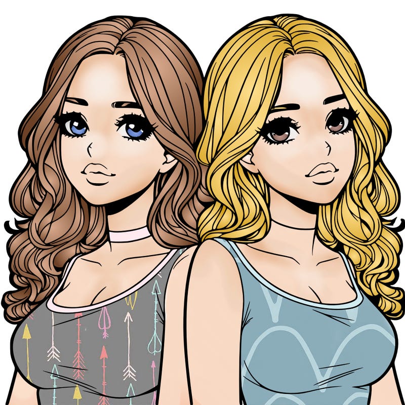 realistic twin sisters