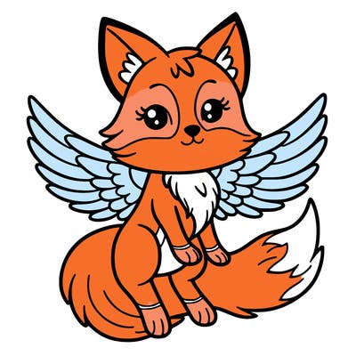 fox with wings