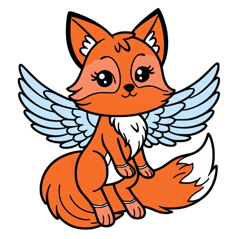 fox with wings