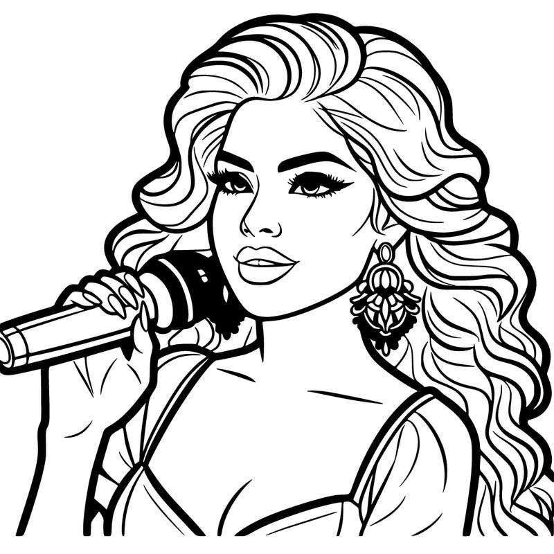 beautiful latina singer