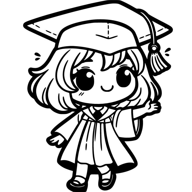 a girl graduated