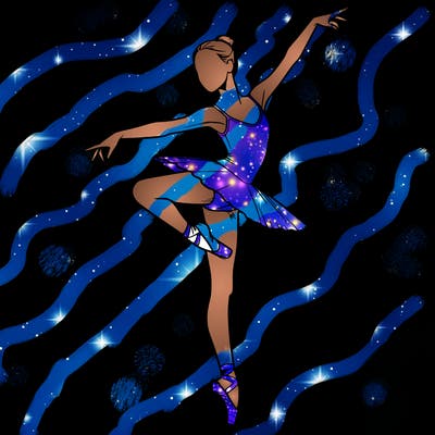 realistic person doing ballet