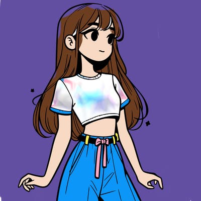 girl in a cute crop top