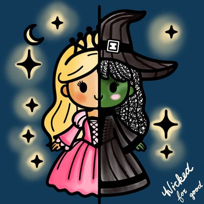 split princess and witch