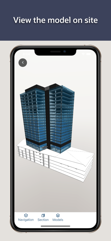 Oracle Aconex - 3D building model view in the Oracle Aconex mobile app